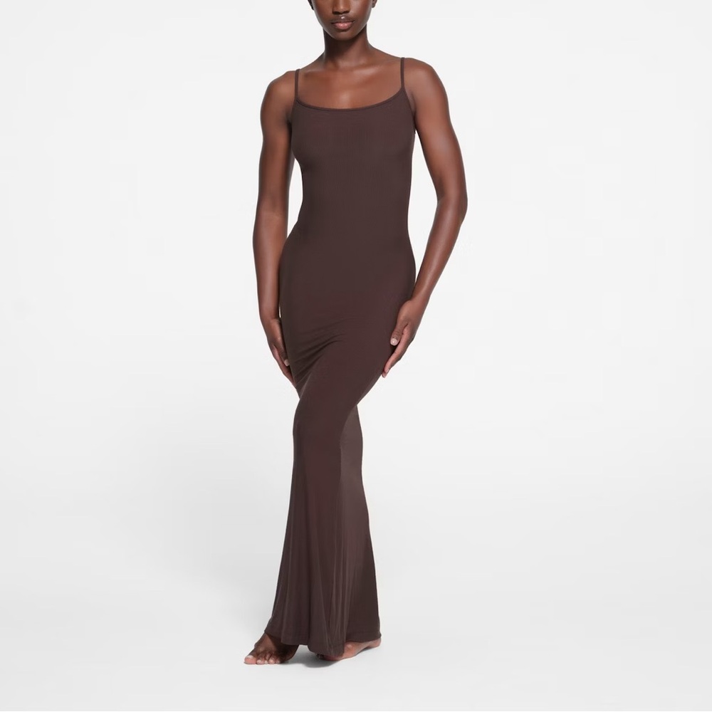 SKIMS Chocolate Brown Dress